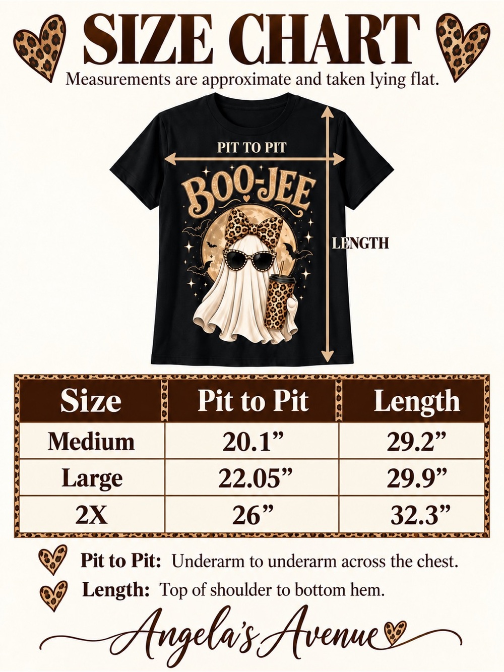 BOO-JEE Leopard Ghost Graphic Halloween Tee, Sizes M-2X NEW - Picture 6 of 8